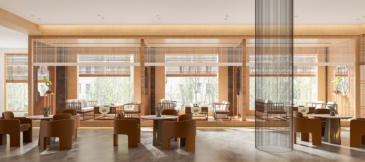 饱含情韵的茶楼禅意设计