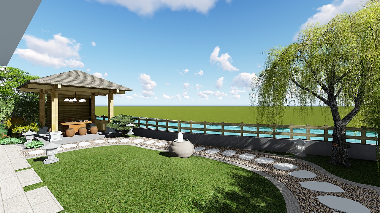 别墅（图ZMjQyMDAxNzc2） - 景观设计 - 站酷设计师Z89392876原创素材 - 站酷ZCOOL