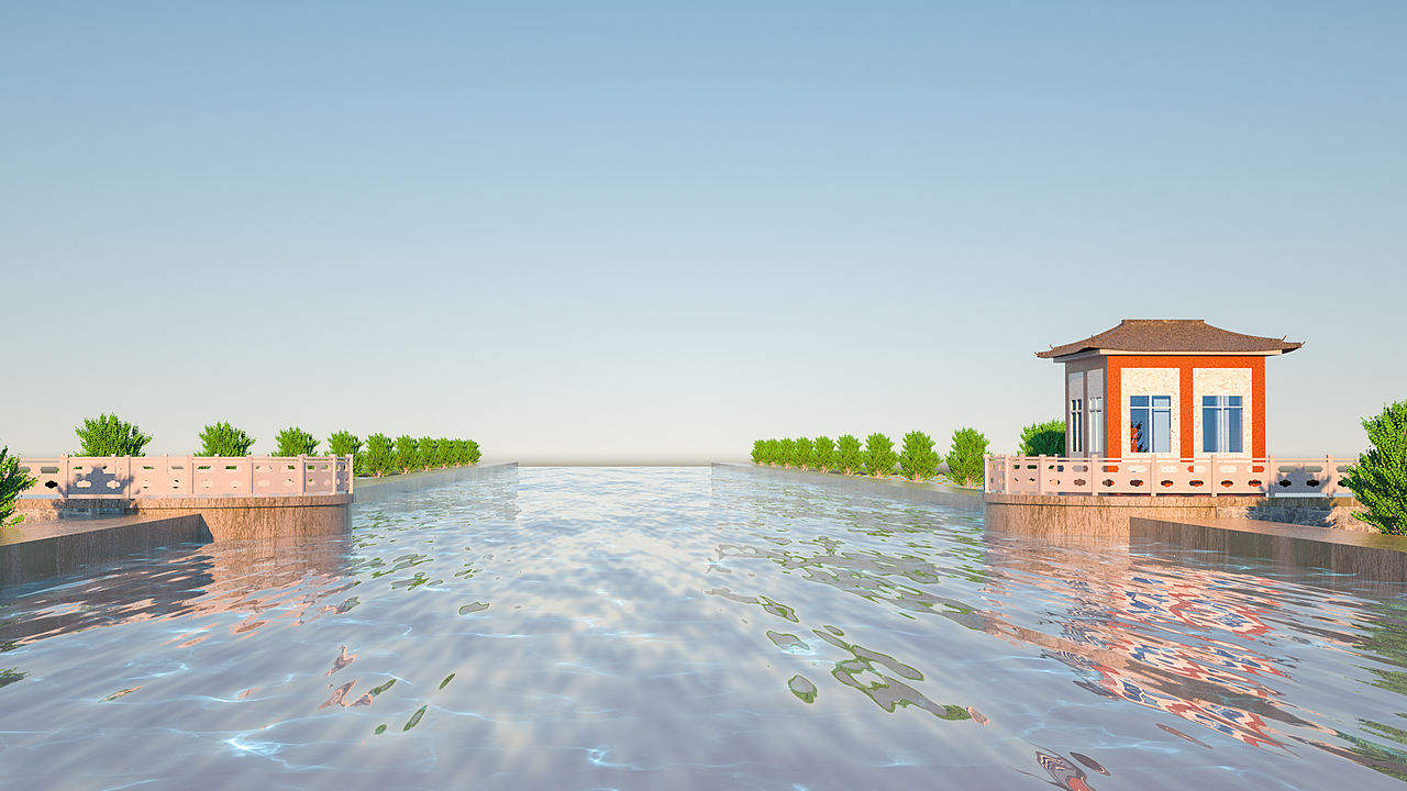 c4d+oc大坝建模渲染（图ZMjgyMTkzODA0） - 场景 - 站酷设计师ZH5288原创素材 - 站酷ZCOOL