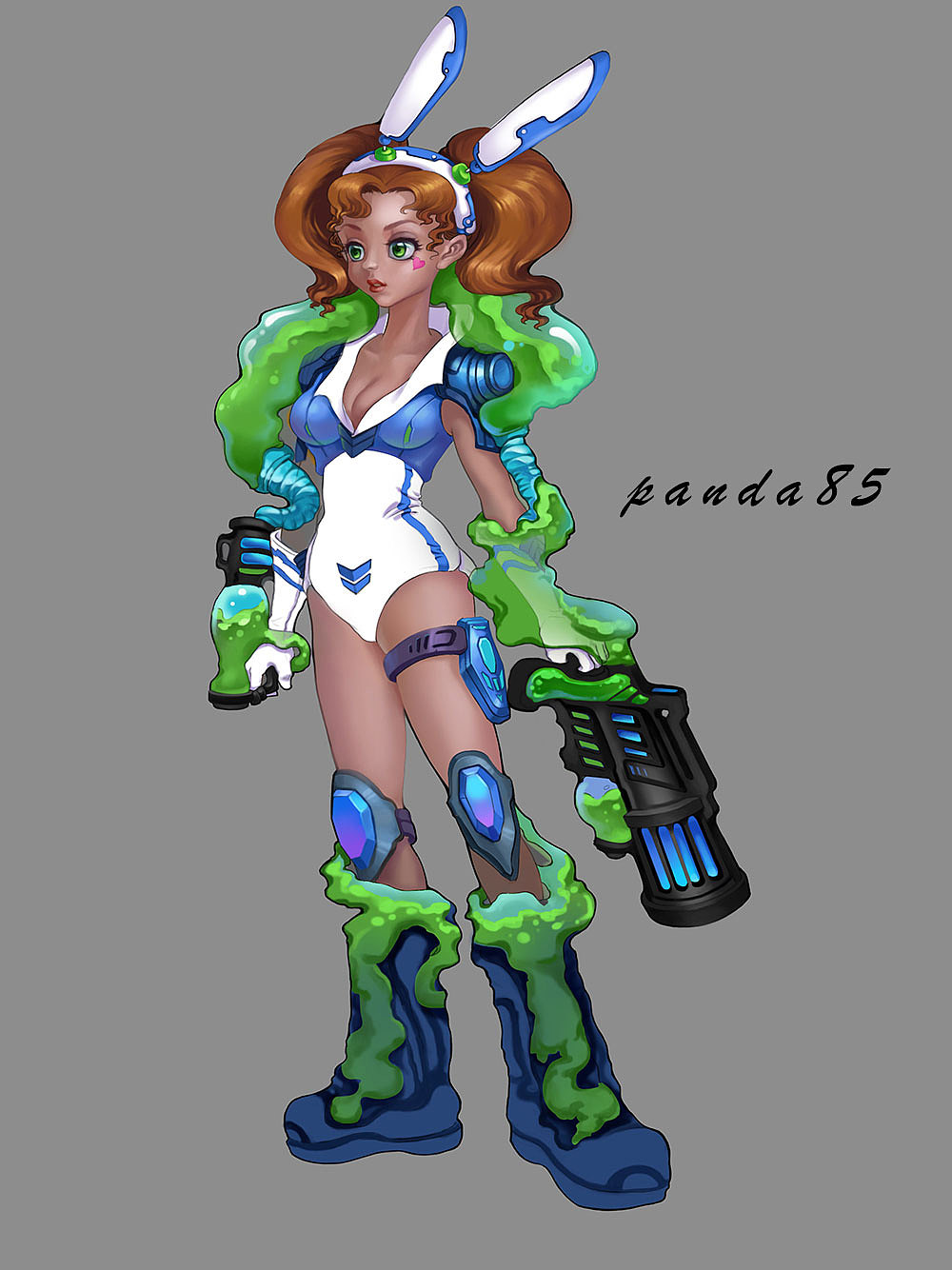 可以的女枪手|插画|游戏原画|panda85gs_原创作品-站酷zcool