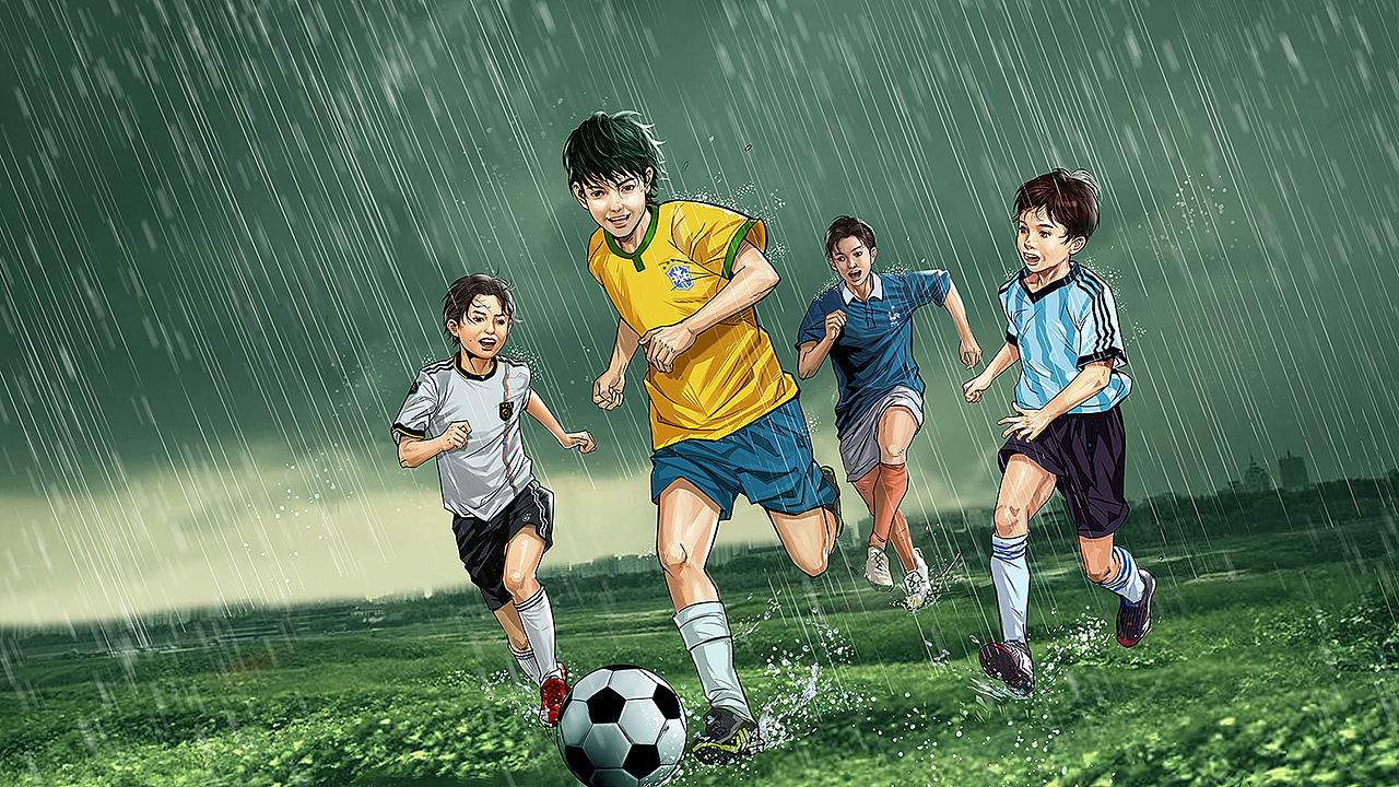 《FIFA足球世界》宣传画（图ZMTMwMDY1ODg0） - 游戏原画 - 站酷设计师董绍华原创素材 - 站酷ZCOOL
