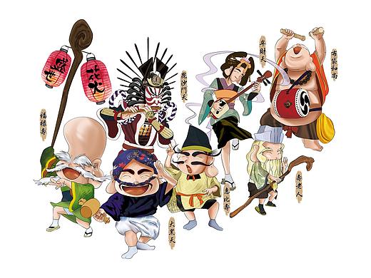 盛世花火 七福神（个人主页-ZMjQzNjAyMDA=） - 概念设定 - 站酷设计师黑眼先生原创素材 - 站酷ZCOOL
