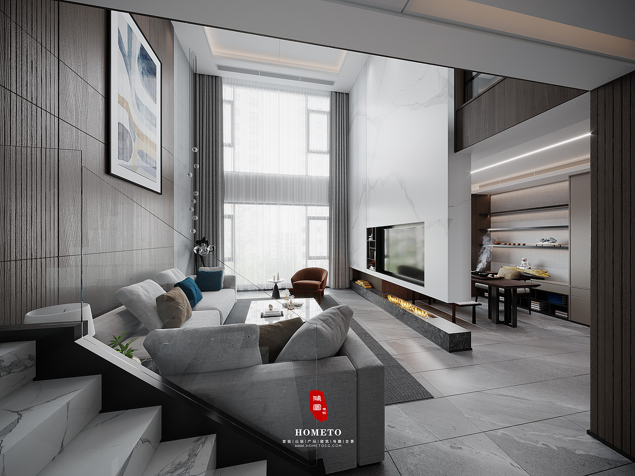 现代简约别墅（图ZMjI2MDMwMDY0） - 家装设计 - 站酷设计师鸿图世纪原创素材 - 站酷ZCOOL