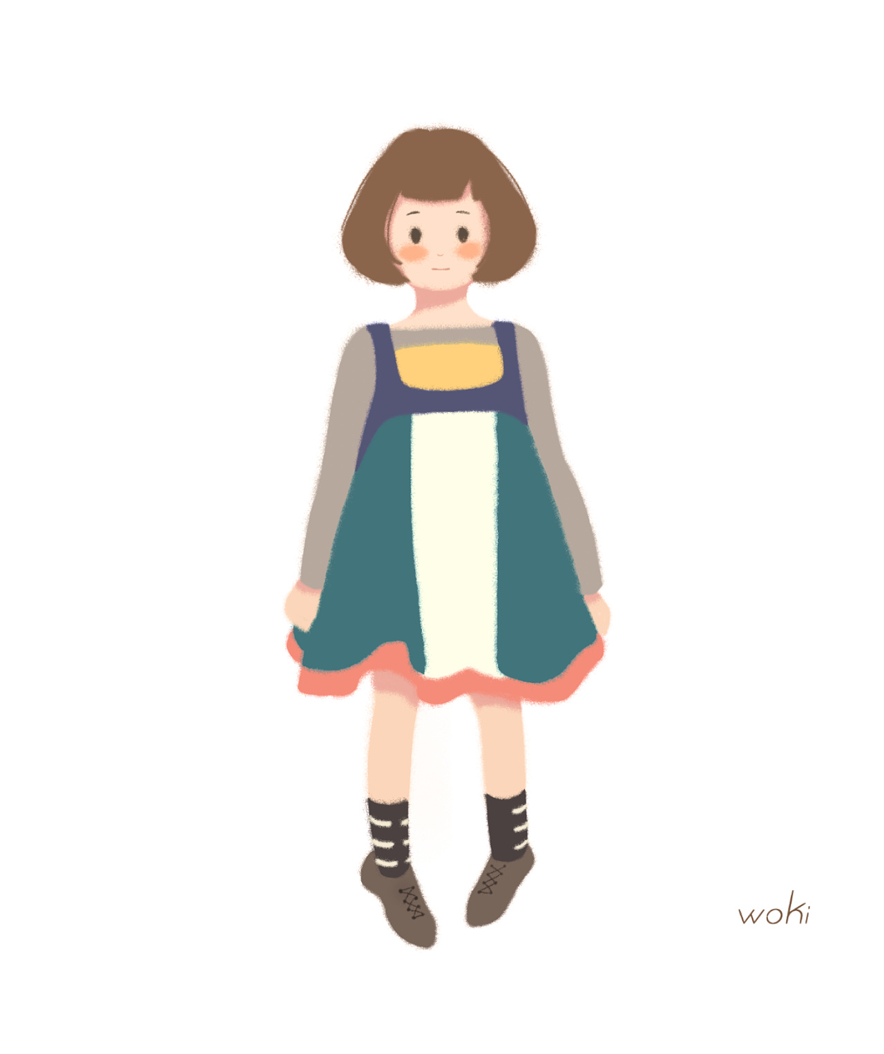 人物平涂|插画|商业插画|woki - 原创作品 - 站酷 (zcool)