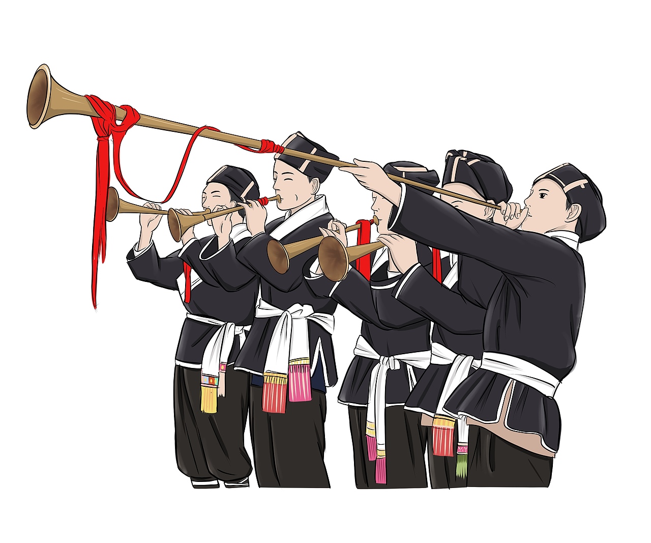 广西壮族民俗文化（图ZMjkzNDQ1NDY0） - 商业插画 - 站酷设计师关辛原创素材 - 站酷ZCOOL