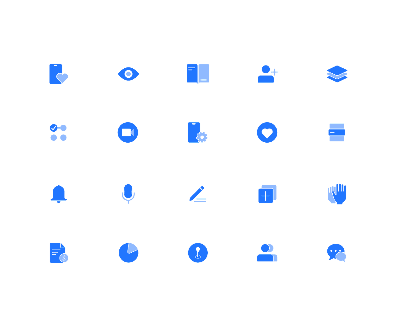 蓝色办公icon（图ZMTM3OTIyMDcy） - 图标 - 站酷设计师文泽海原创素材 - 站酷ZCOOL