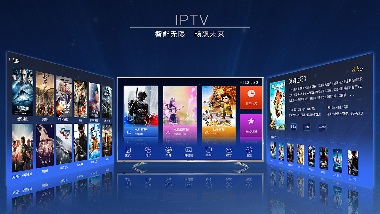 智能电视IPTV界面设计_盛宴风之谷-站酷ZCOOL