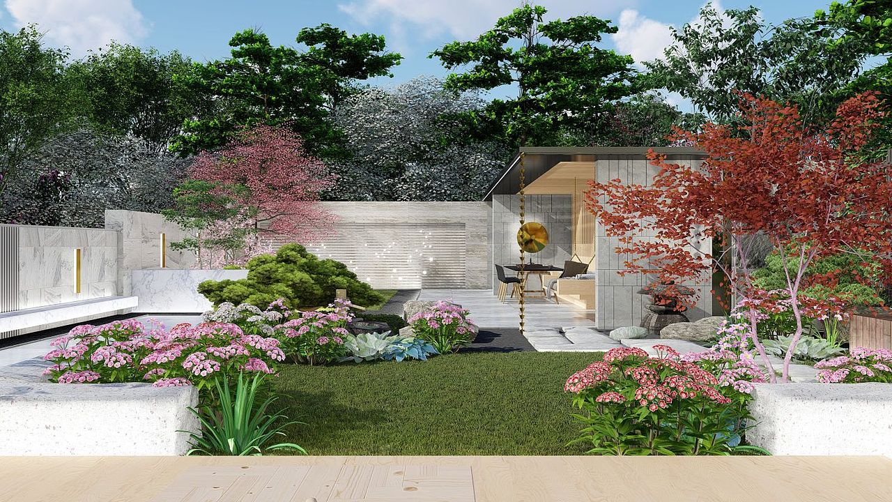 禅意现代花园（图ZMzIzNjQwNTcy） - 景观设计 - 站酷设计师温澜潮生_ewan原创素材 - 站酷ZCOOL