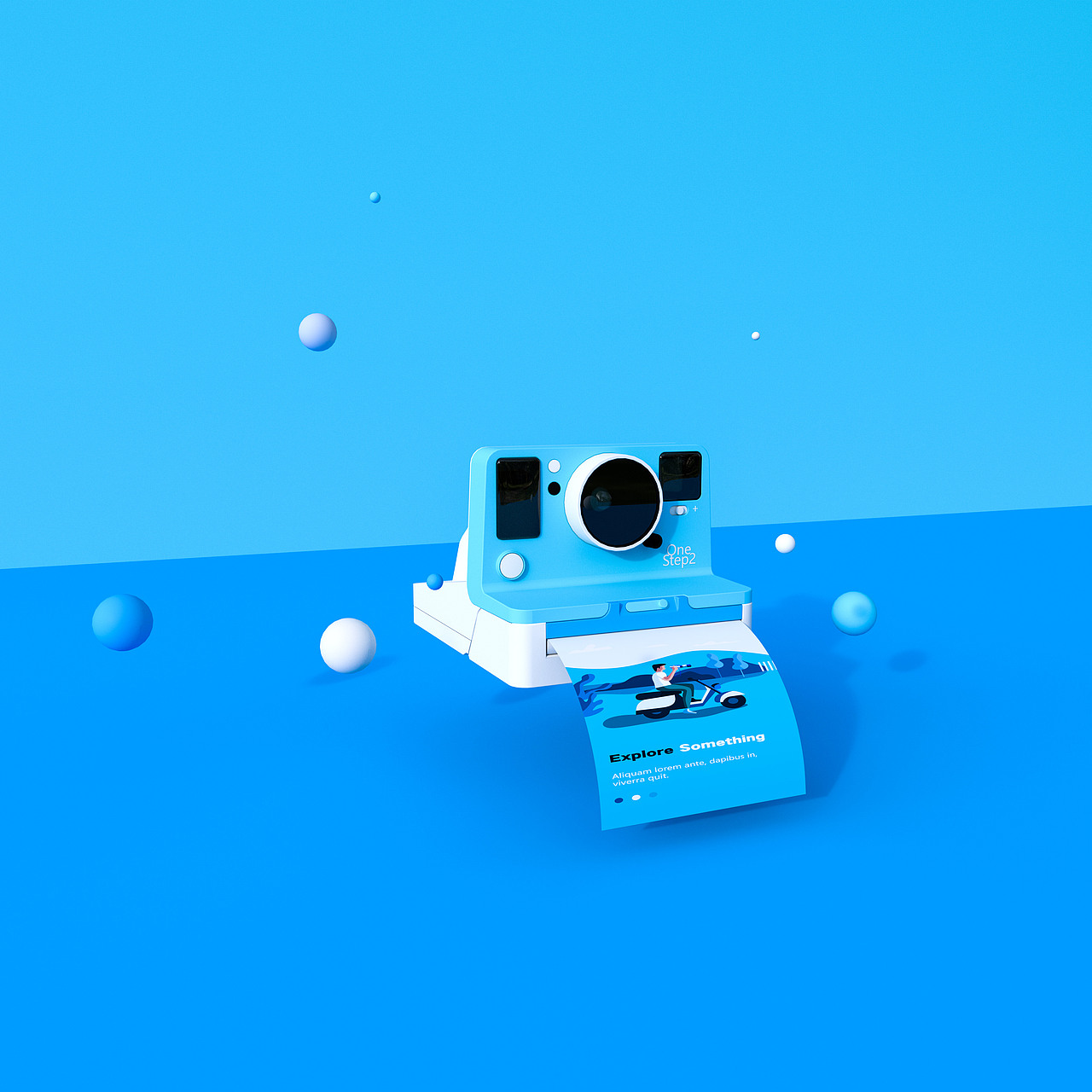 C4D练习01-拍立得