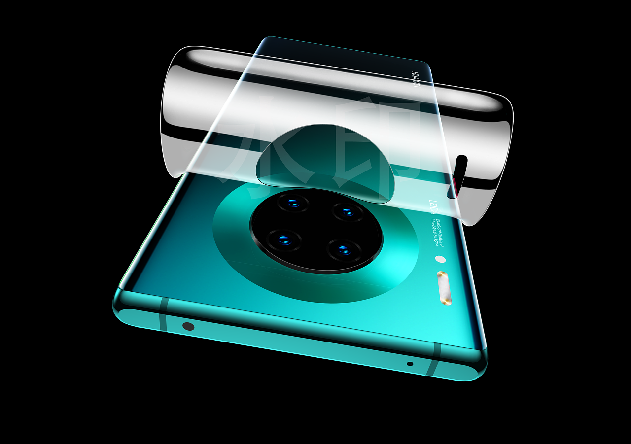 mate30pro手机模型效果图渲染