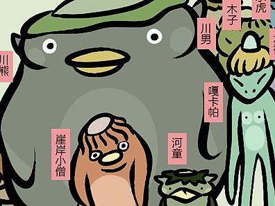 《妖经四格》妖怪科普漫画河童部分合集