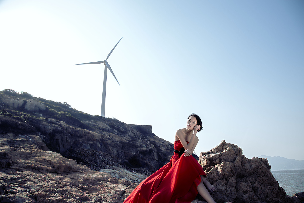 风车岛人像风光