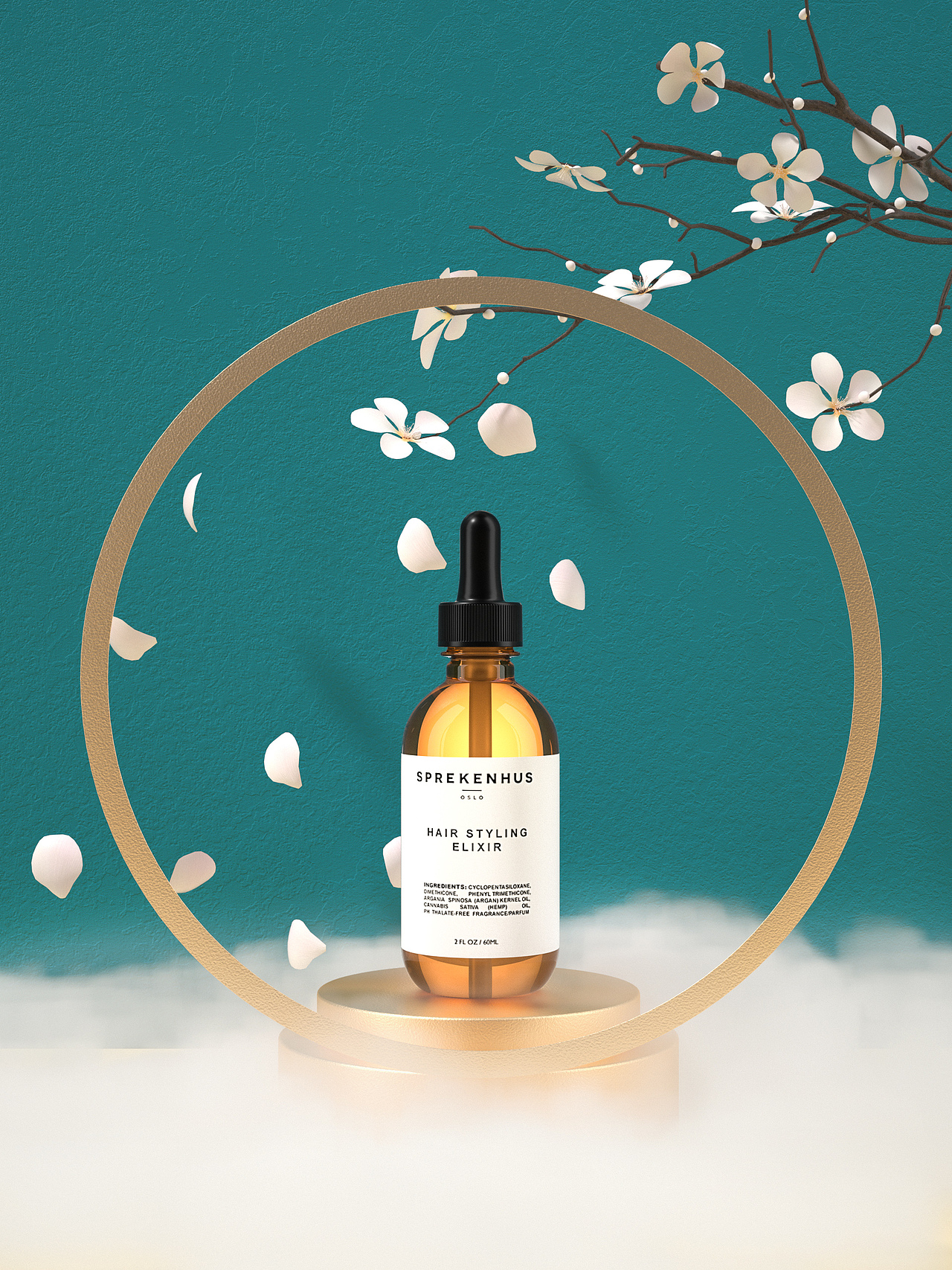 洗护系列产品写实建模渲染