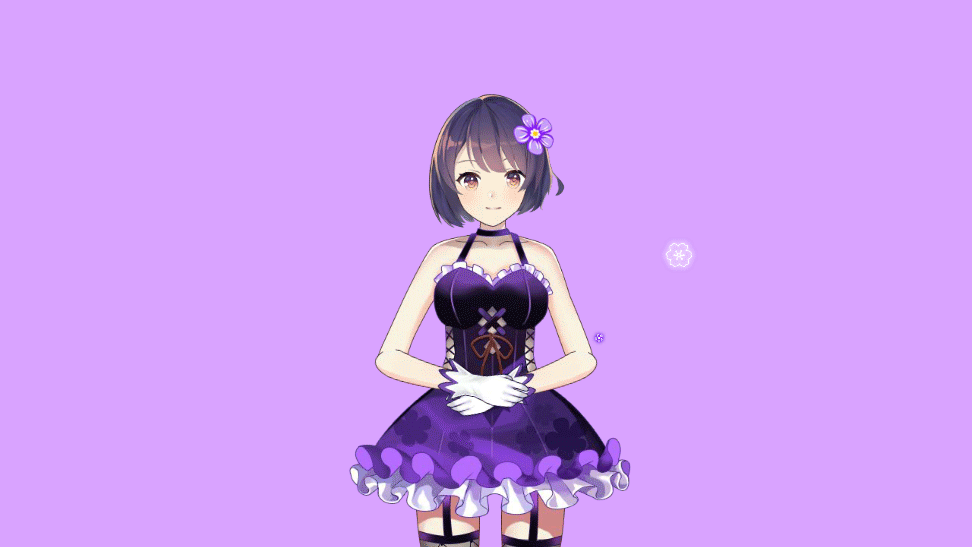 二次元美少女不同服装动态图（图ZMjU5Mjg4MTQ0） - 动效设计 - 站酷设计师开心面团原创素材 - 站酷ZCOOL