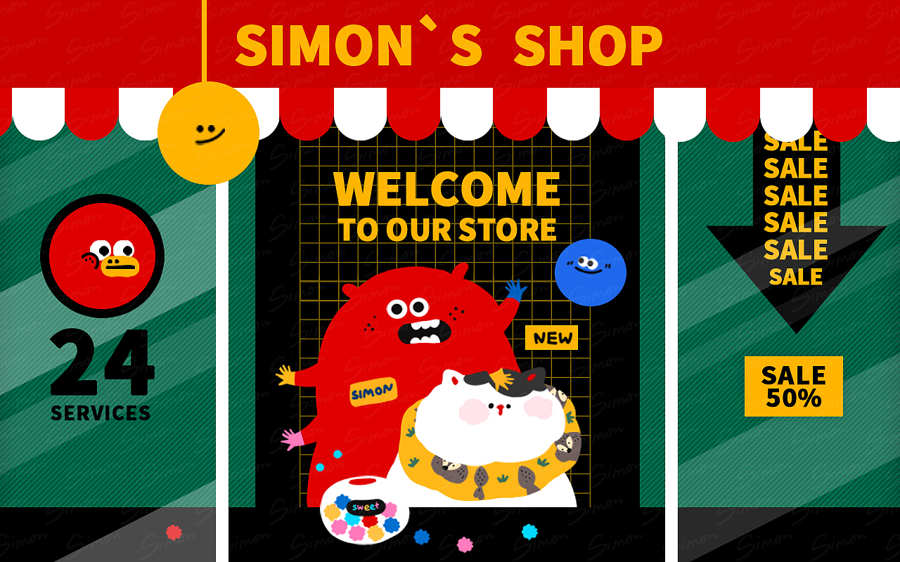 Simon的店第三弹来喽！（图ZMTk5ODIyODk2） - 艺术插画 - 站酷设计师Simon叶大西原创素材 - 站酷ZCOOL