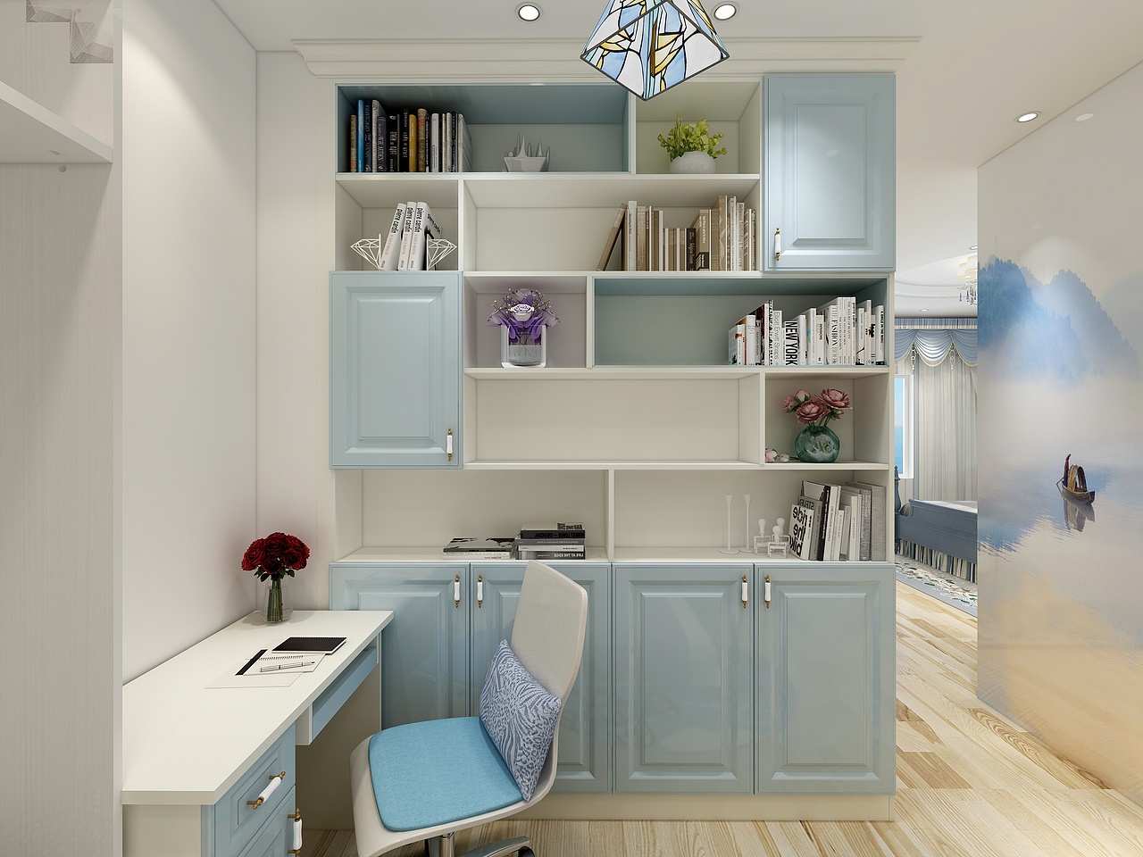 全屋定制-地中海风格展厅（图ZMTM0MTA4OTI0） - 家装设计 - 站酷设计师乐一Lit原创素材 - 站酷ZCOOL