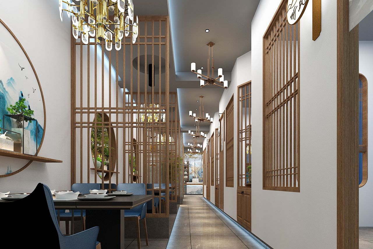 新中式餐饮饭店设计|空间|酒店餐饮设计|滨州创拓设计 - 原创作品