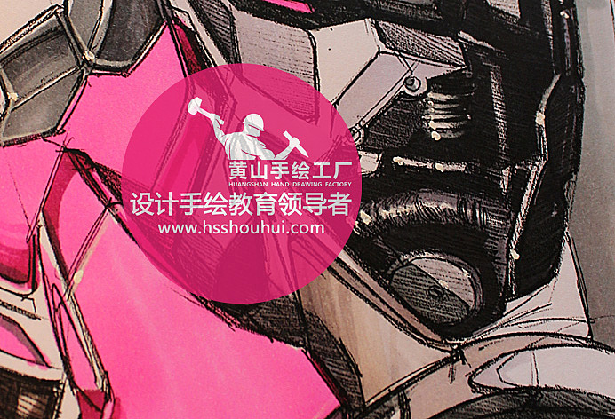 【工业设计手绘之交通工具】怎样画复杂造型产品