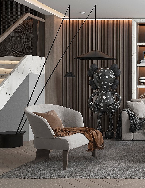 现代简约客厅（图ZMjI2OTMzOTI4） - VR设计 - 站酷设计师效果图制作小静原创素材 - 站酷ZCOOL