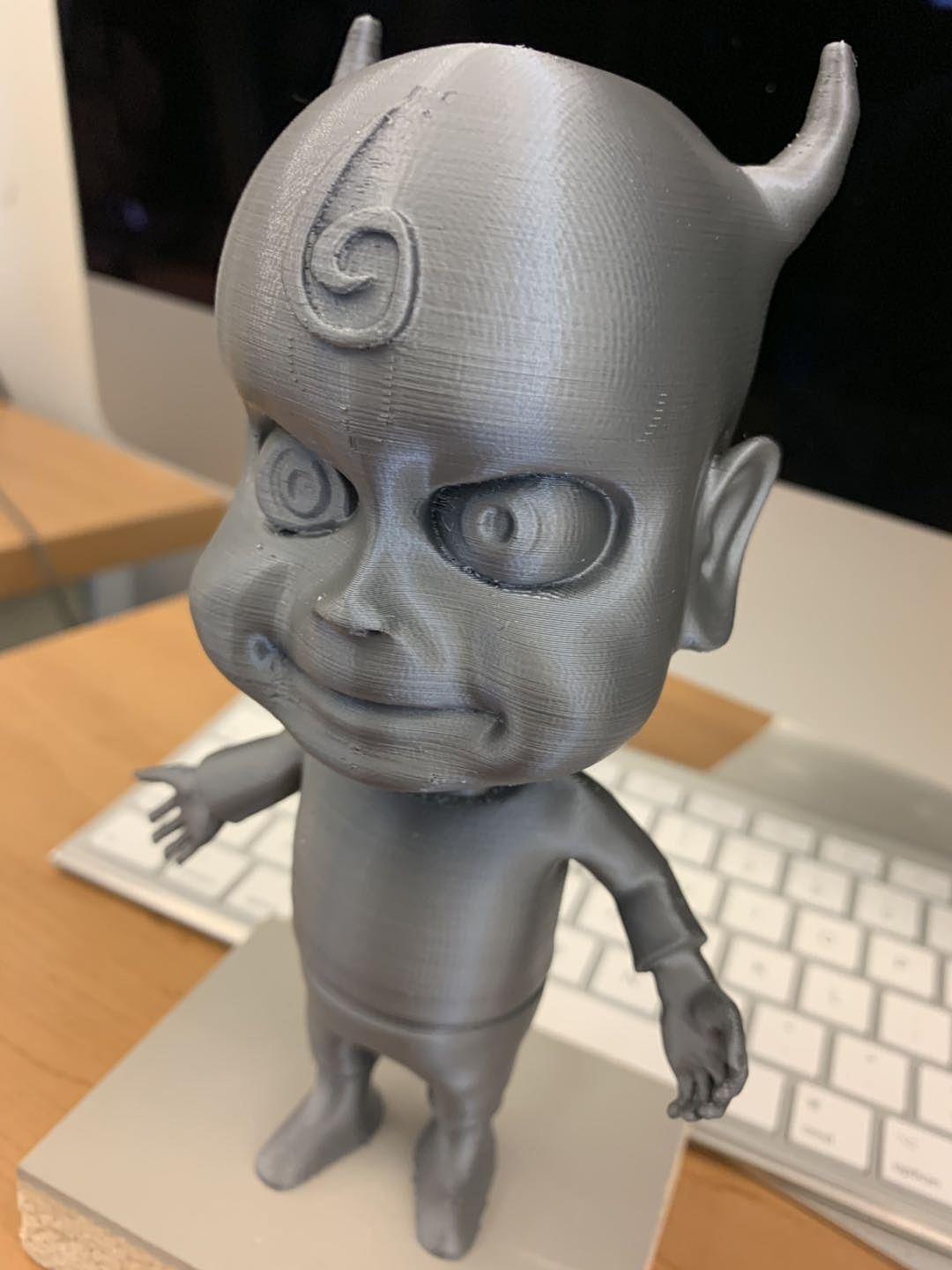 恶魔的决定3d打印镭射切割融合作品