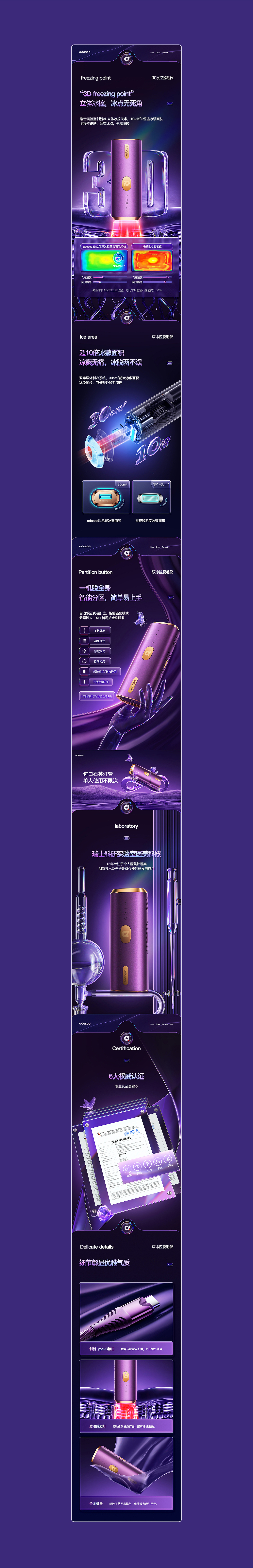 Adosee脱毛仪策略+视觉定位全案版【潜云品牌传媒】（图ZMjkyNTQ3NjUy） - 电商 - 站酷设计师潜云品牌咨询原创素材 - 站酷ZCOOL