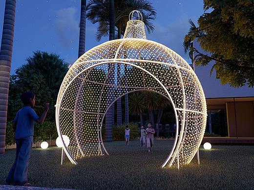 LED灯光节户外发光装饰景观灯商场灯光秀亮化造型灯