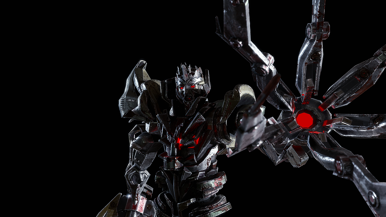 变形金刚-威震天分体制作渲染