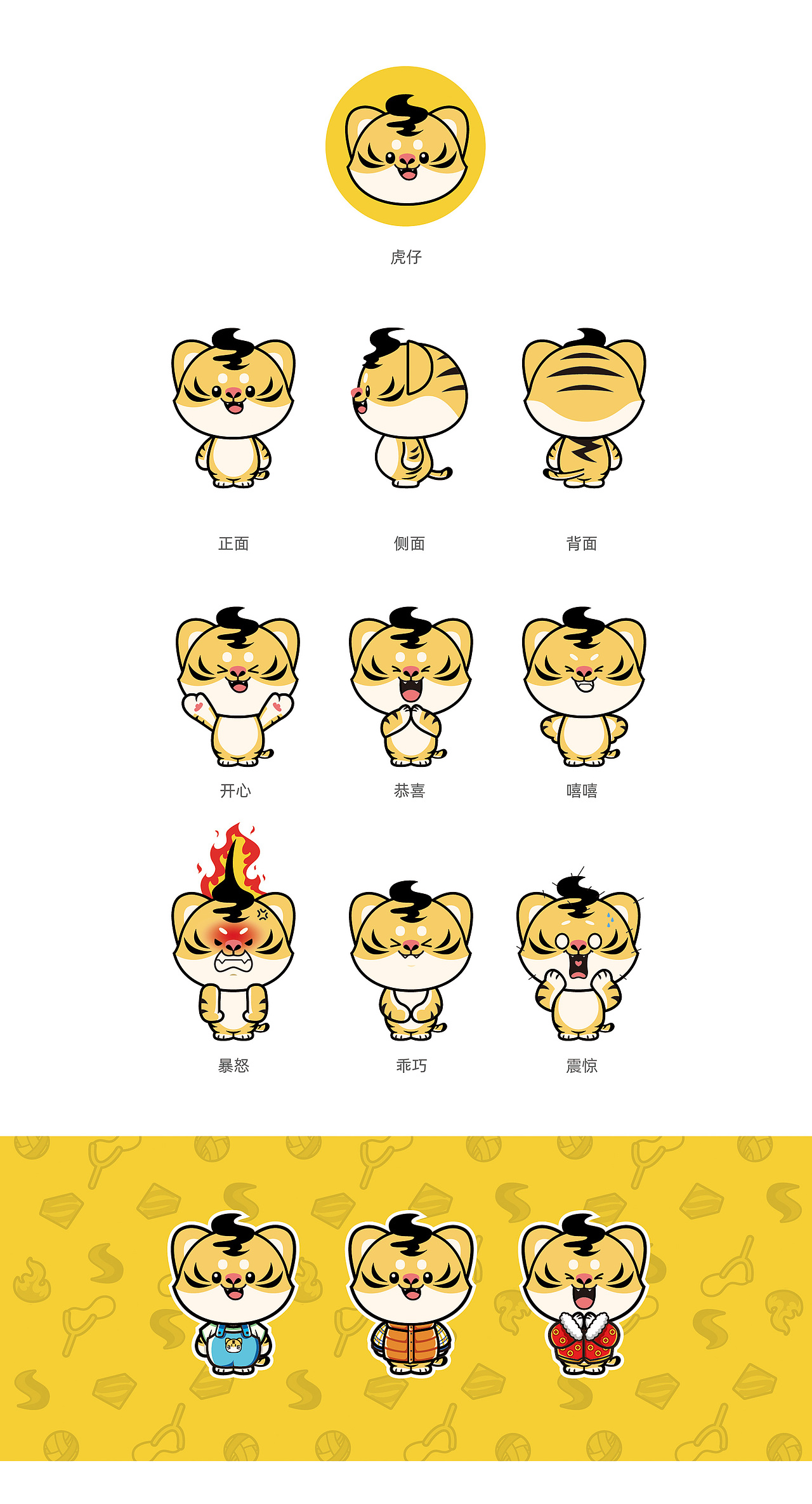 【虎虎生威】大吉大利（图ZMjgyOTE5ODA4） - IP形象 - 站酷设计师X鱼君原创素材 - 站酷ZCOOL