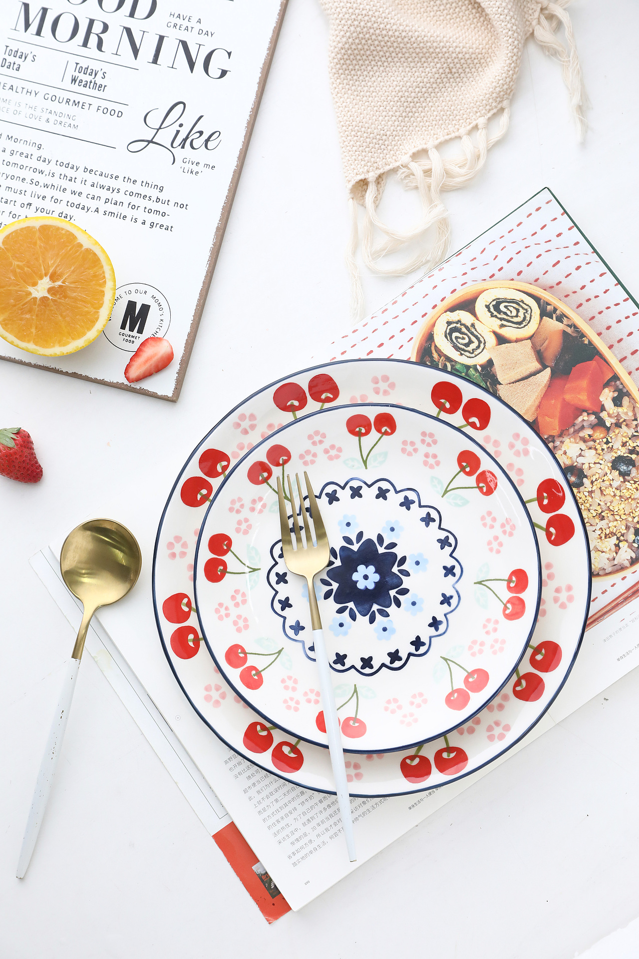 原创手绘设计餐具~ins风~小清新