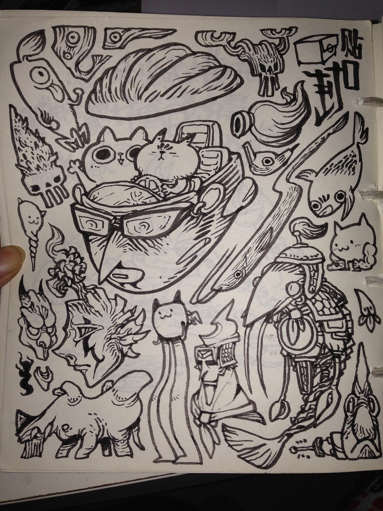 前段时间瞎涂手稿（部分）