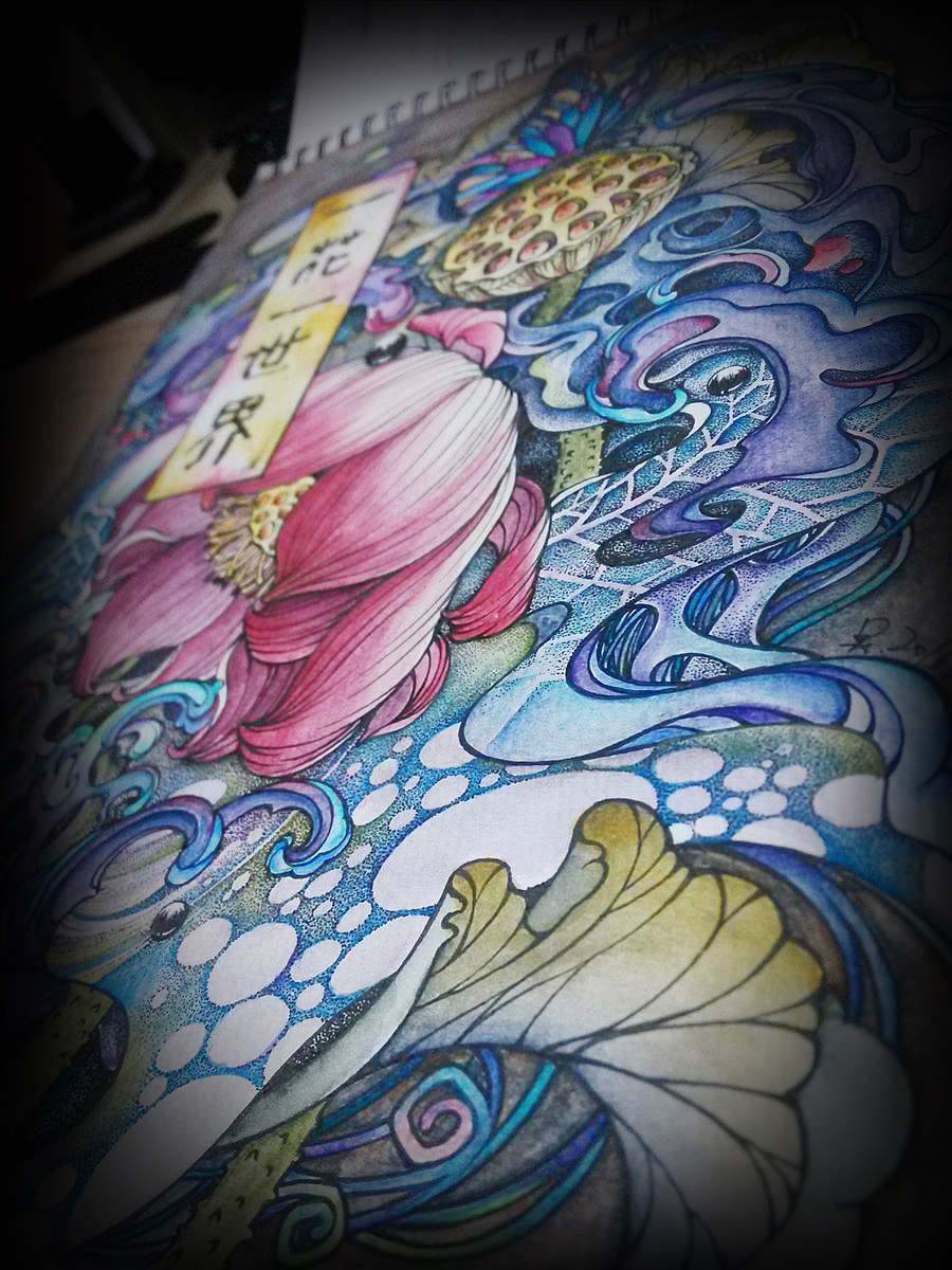一花一世界(图ZNTIzNzg3MDA=) - 新锐潮流插画 - 站酷设计师吴大猫原创素材 - 站酷ZCOOL