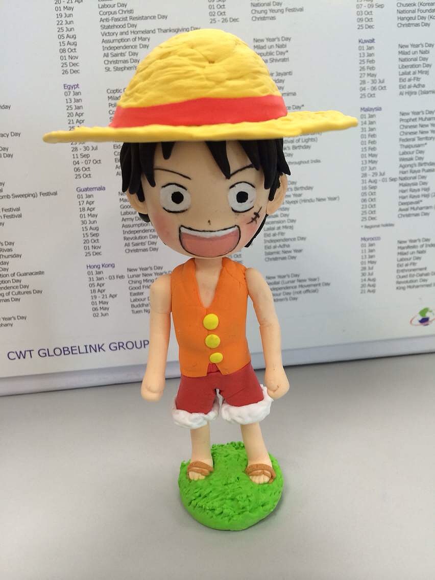 超轻粘土--草帽路飞(海贼王)