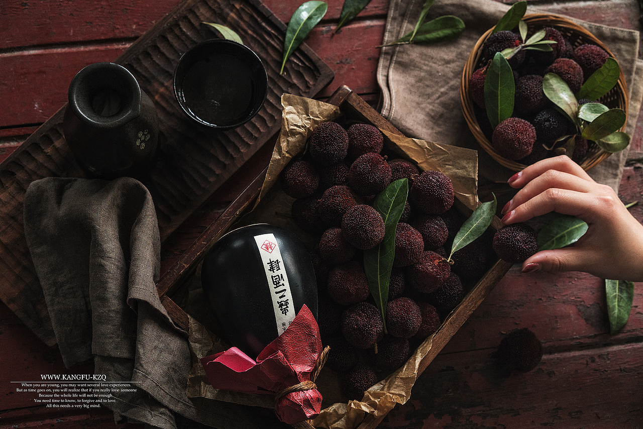 杨梅时节（图ZMTE2NjQyNjAw） - 产品摄影 - 站酷设计师康夫食纪原创素材 - 站酷ZCOOL