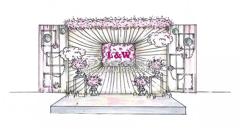 婚礼手绘作品（图ZMTA4NjU0OTMy） - 其他平面 - 站酷设计师安妮婚礼手绘原创素材 - 站酷ZCOOL