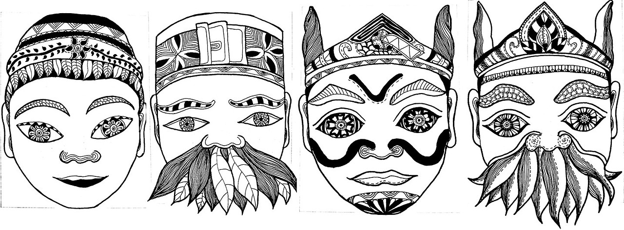 麻章傩舞文创设计