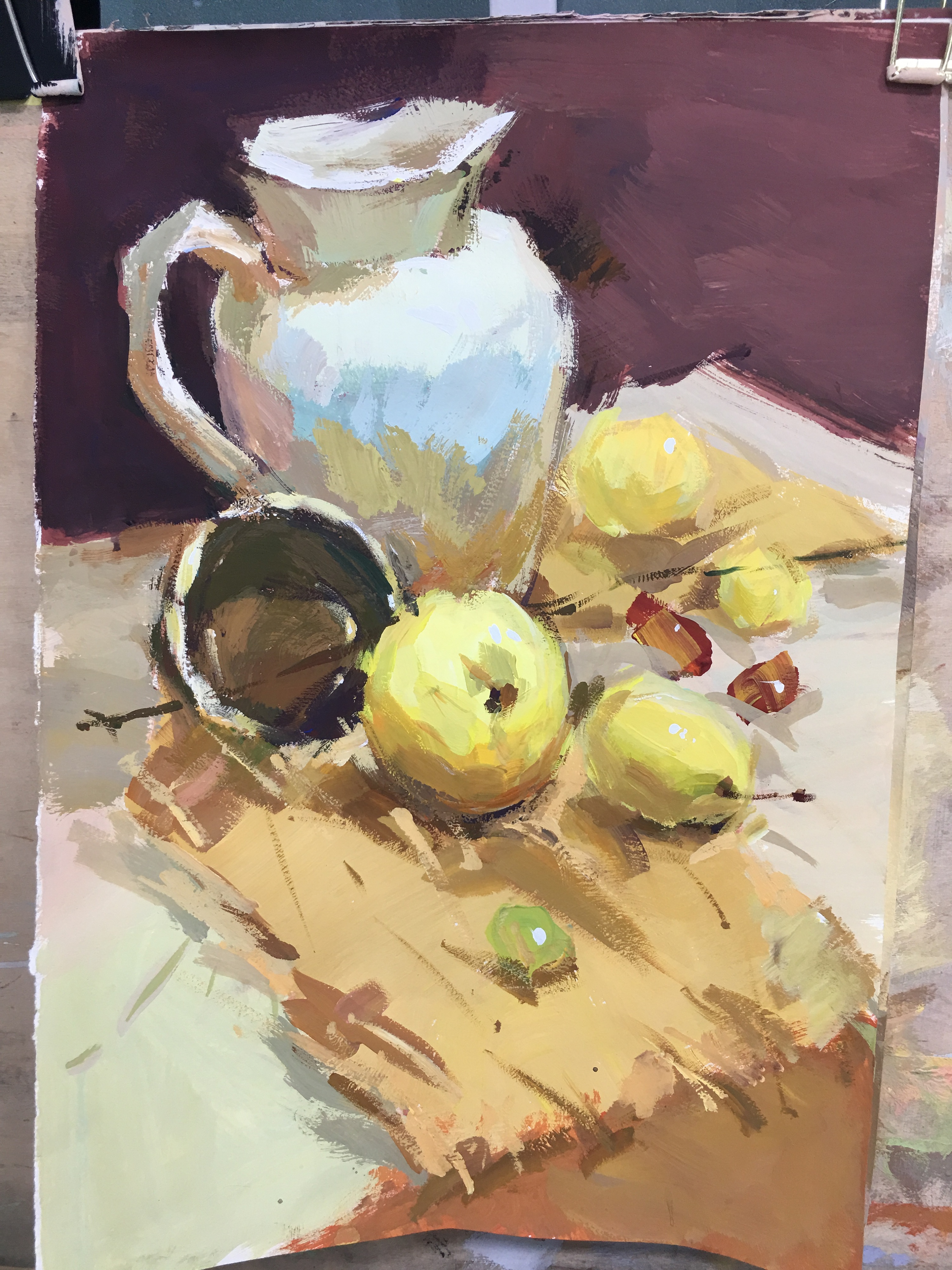 90后郭维超艺术家最新水粉色彩作品欣赏