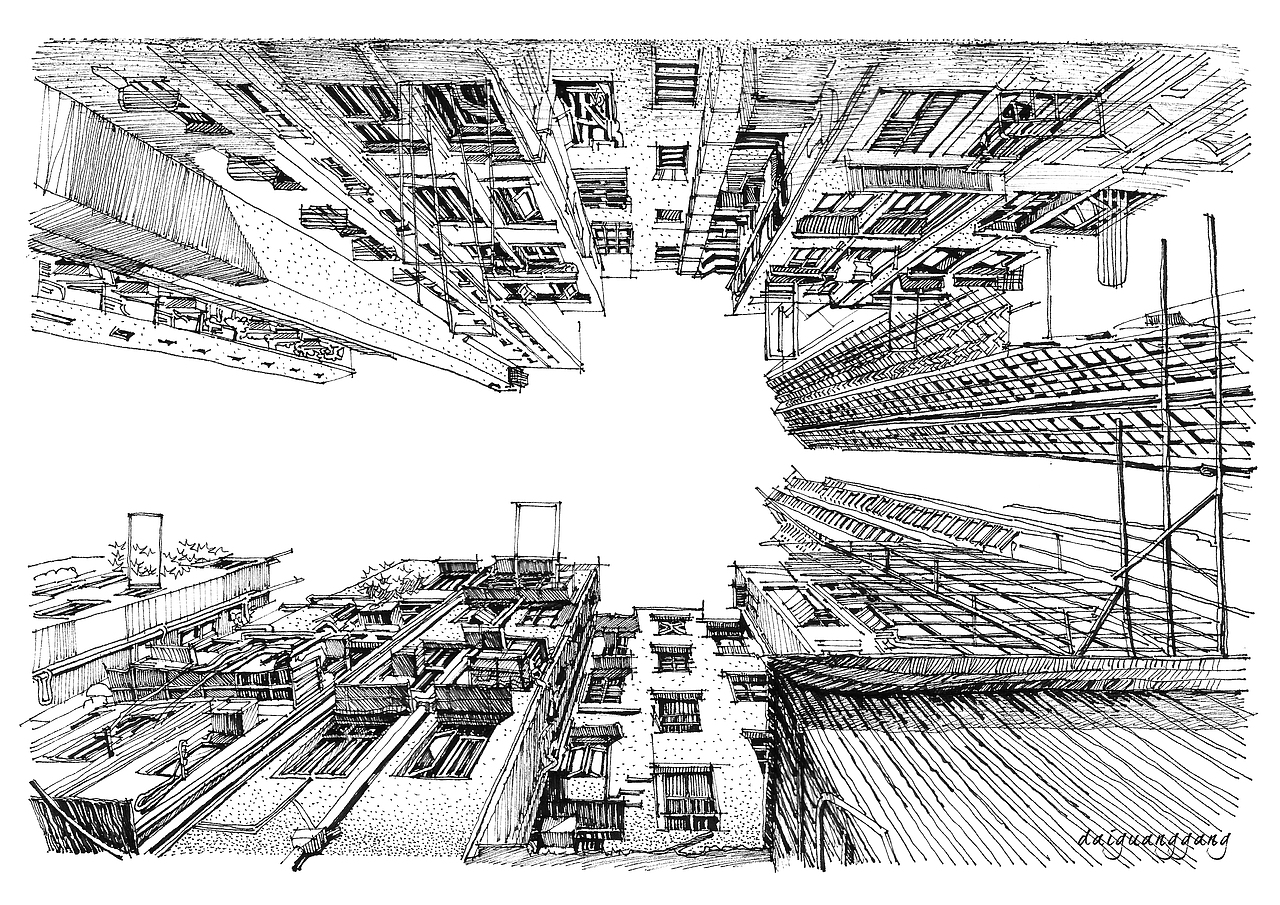 建筑设计手绘线稿表现技法（图ZMjMwMzk5ODQ=） - 建筑设计 - 站酷设计师攻克先生代光钢原创素材 - 站酷ZCOOL