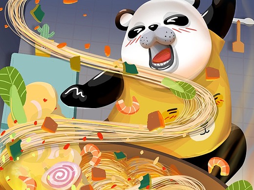 熊猫拌面——可萌可怼的大暖男