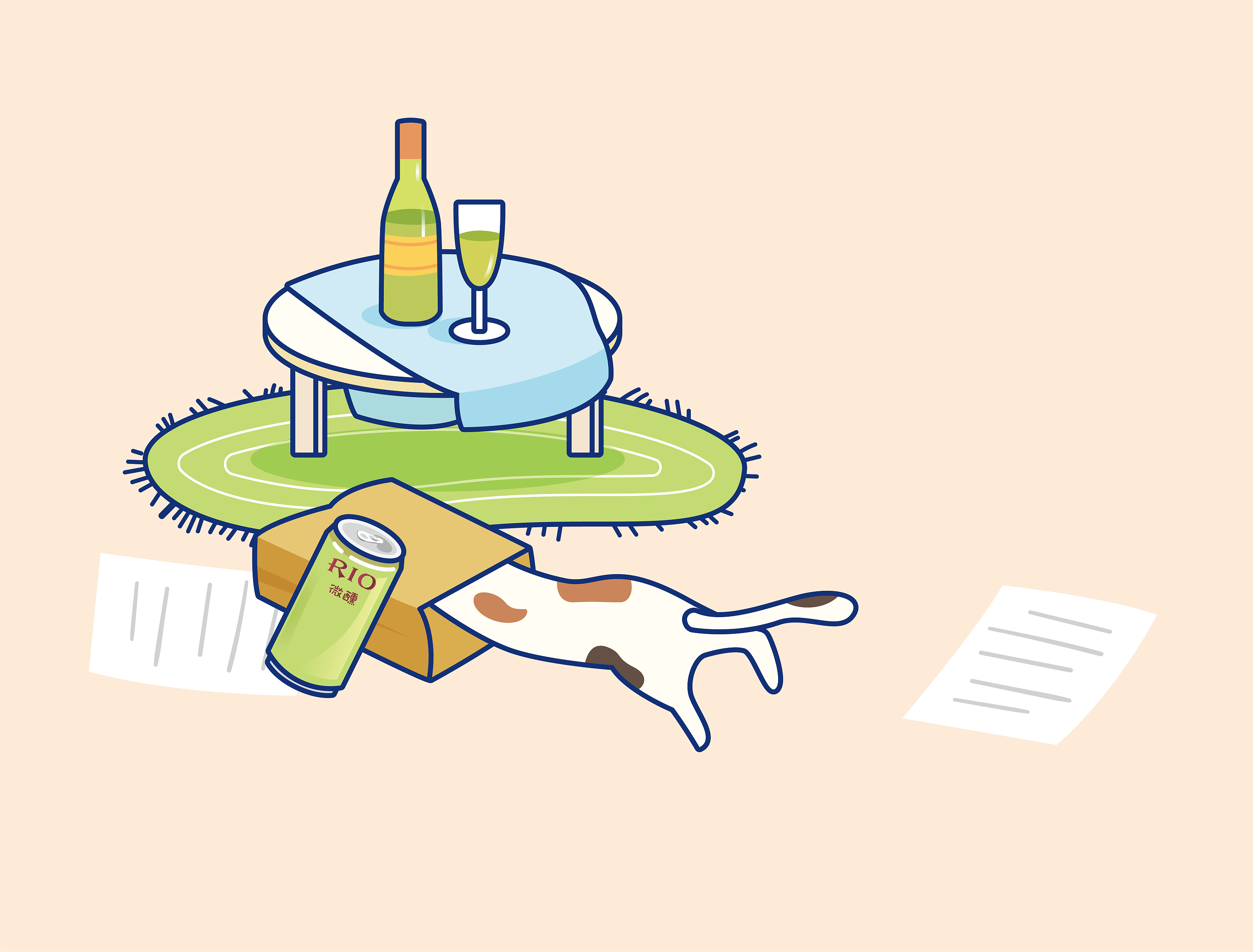 rio微醺系列2,主题:一个人的微醺时光