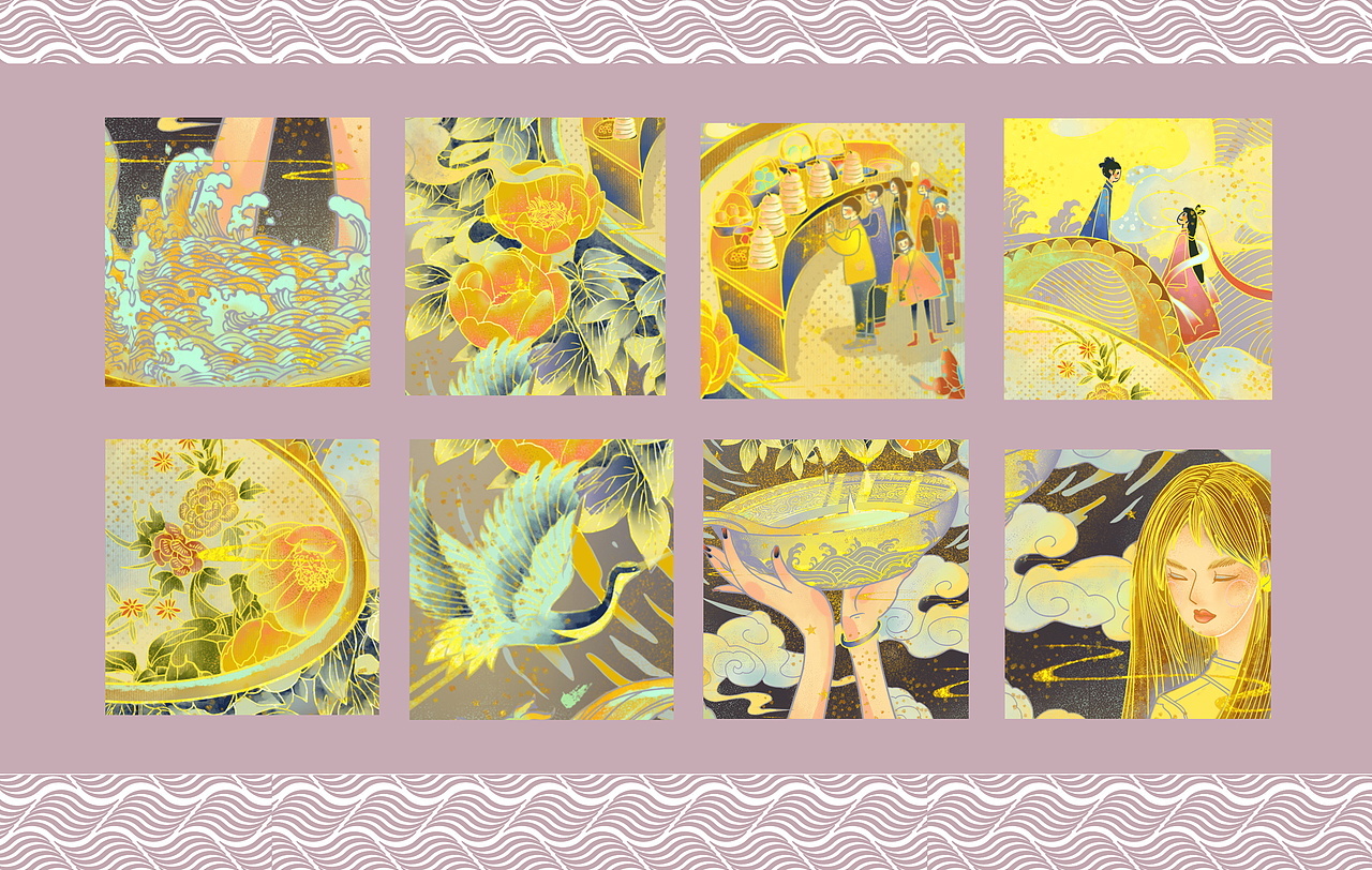 国潮插画|当情人遇上元宵（图ZMjg1NDc5MDcy） - 商业插画 - 站酷设计师柚恍原创素材 - 站酷ZCOOL