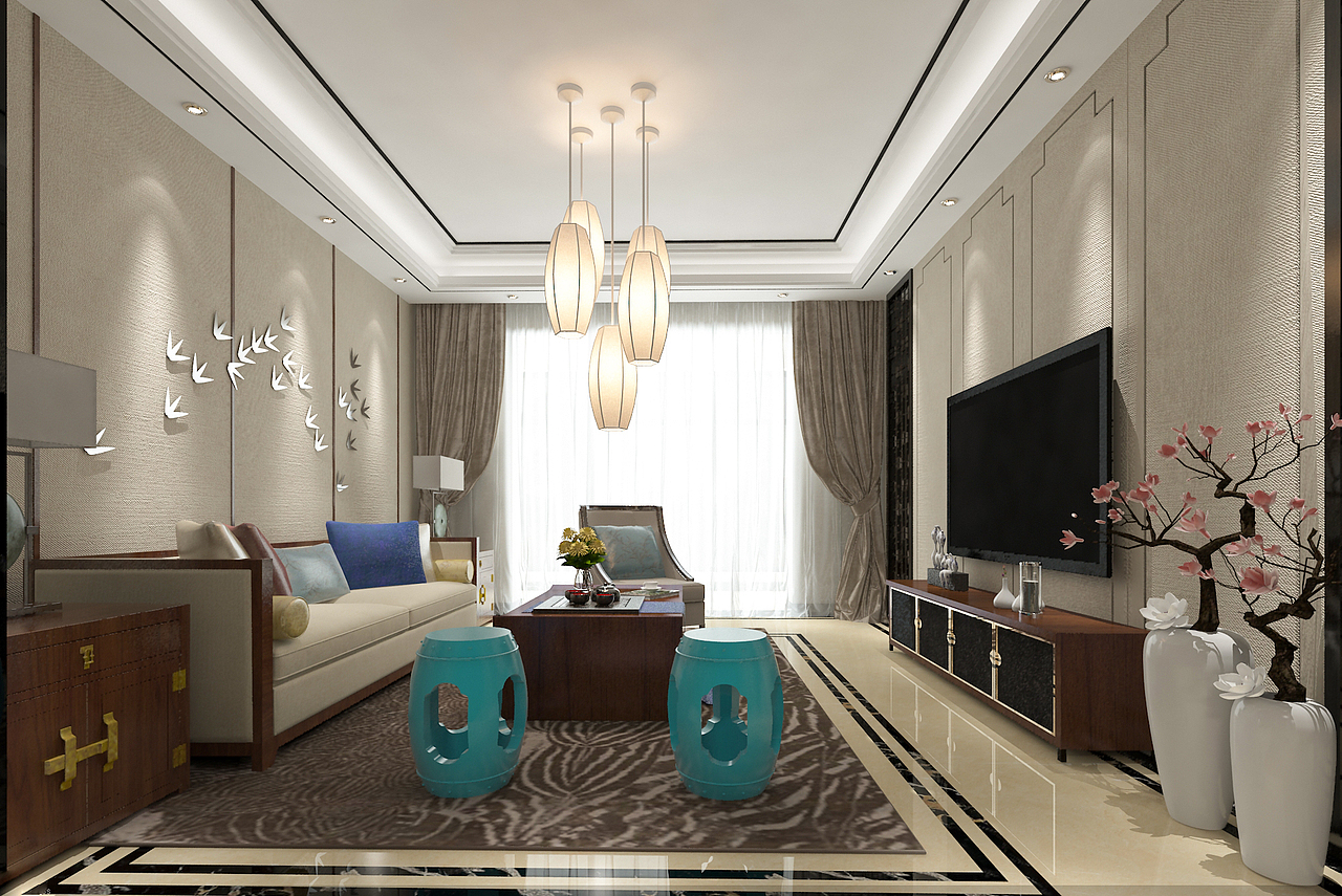 新‘中式（图ZNTI5NjA2OTY=） - 家装设计 - 站酷设计师摄影师阿井原创素材 - 站酷ZCOOL