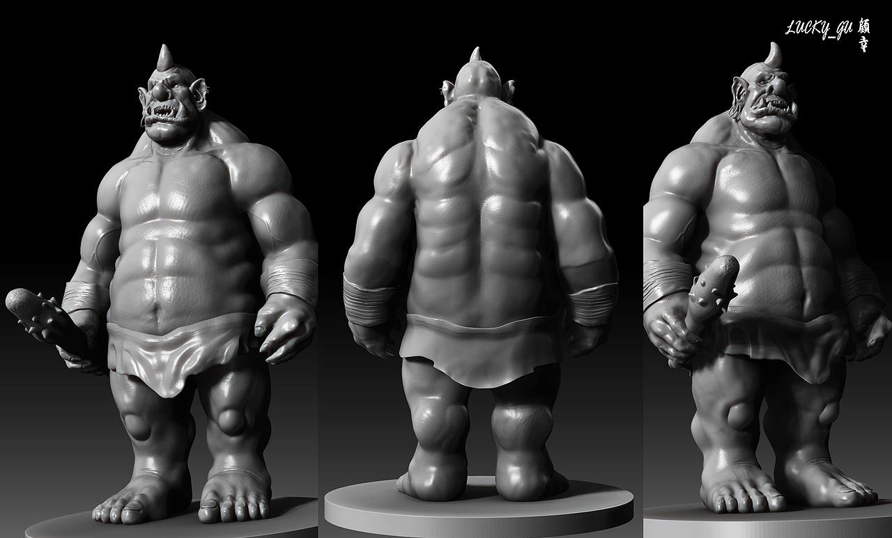 【魔兽世界 食人魔 Zbrush】（图ZMTM3NzY1MDc2） - 人物/生物 - 站酷设计师顾幸原创素材 - 站酷ZCOOL