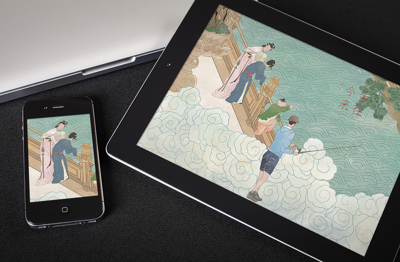 中国风线条图案插画（图ZMjc1NDAyMzky） - 创作习作 - 站酷设计师陈大侠C原创素材 - 站酷ZCOOL