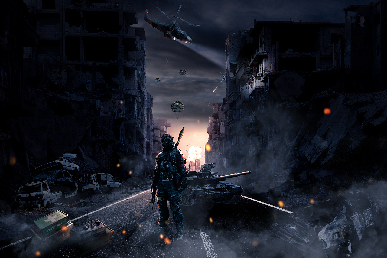 战争海报合成分享(附教程)