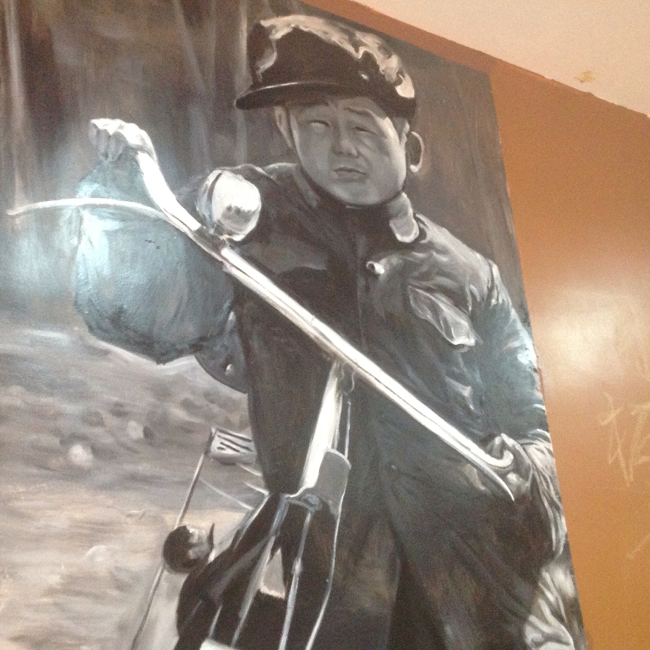 火锅店墙绘,餐饮墙绘,串串店墙绘,成都墙绘