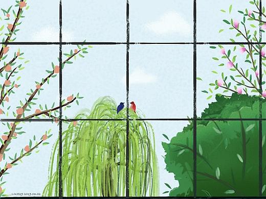 「LIKE29 插画」春天的味道（个人主页-ZMzM4ODY3OTY=） - 创作习作 - 站酷设计师月牙儿_CC原创素材 - 站酷ZCOOL