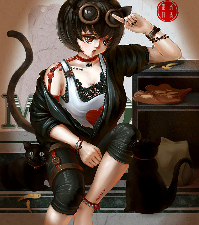 黑猫拟人（图ZMTUzMDQ4NTIw） - 商业插画 - 站酷设计师丢丢墨汁原创素材 - 站酷ZCOOL