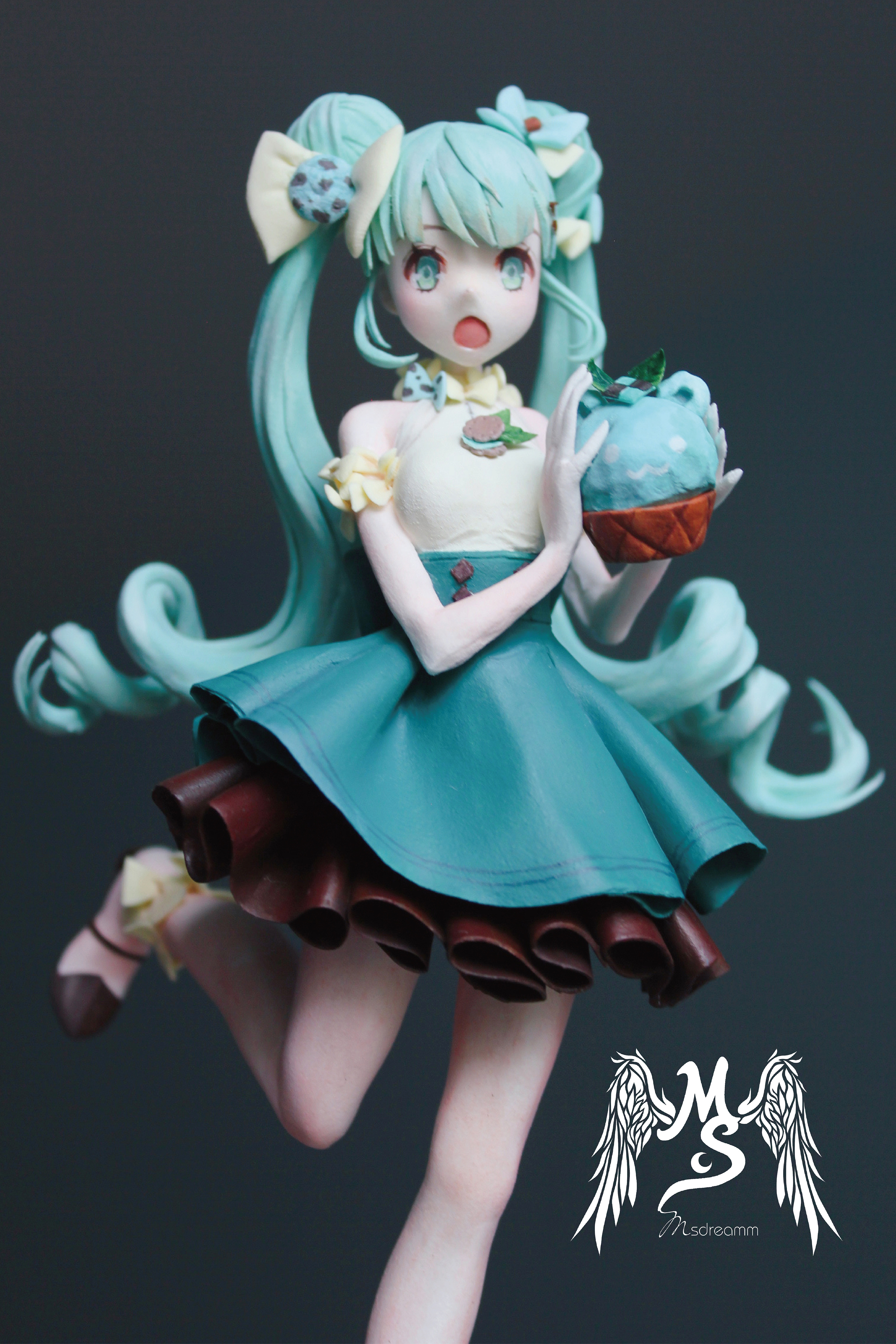 msdreamm 初音未来 薄荷巧克力 手工手办