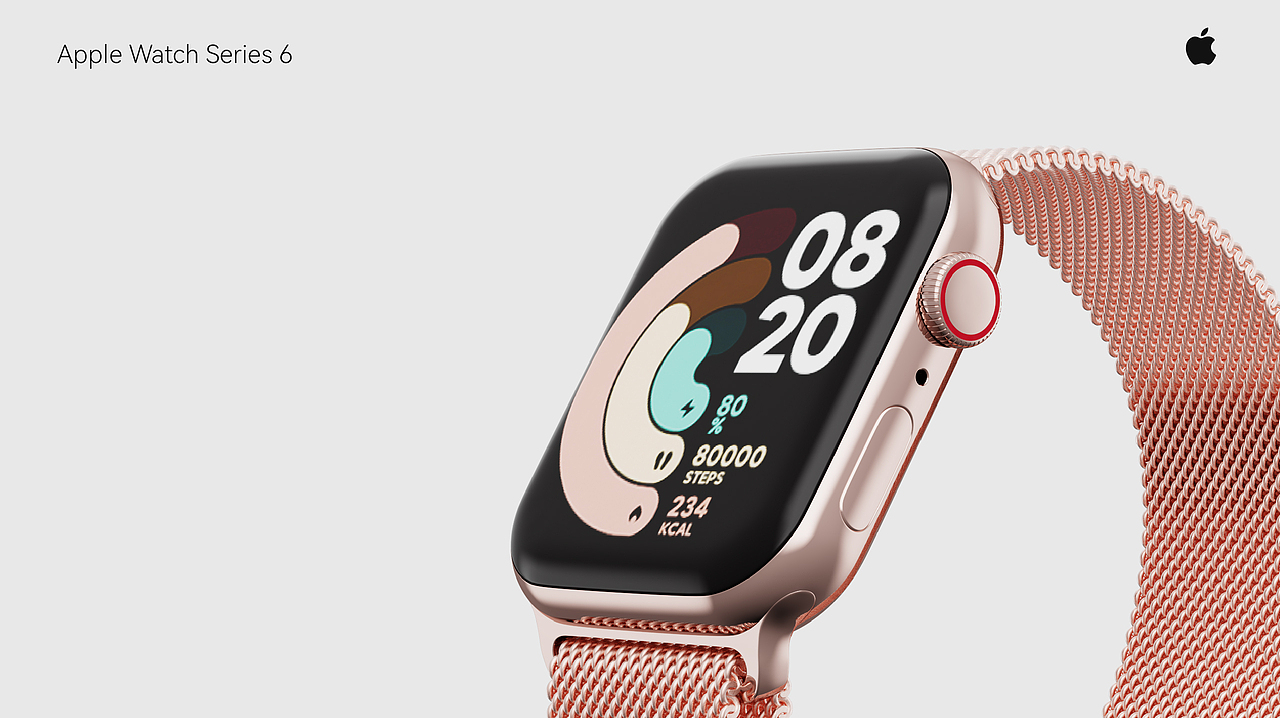 Apple Watch Series 6 | 产品渲染(图ZMjc1NDU5MjAw) - 产品 - 站酷设计师Joseph_Shao原创素材 - 站酷ZCOOL