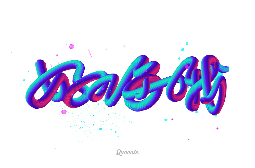 各种姿势，每日字体练习~（图ZMTg3MDc2Nzk2） - 字体/字形 - 站酷设计师Queenie秋秋原创素材 - 站酷ZCOOL